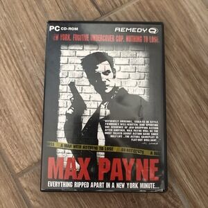Max Payne Video Game PC CD-ROM ~‎ With Manual ~